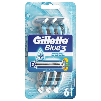 Gillette Blue3 Disposable Blades For Men 6 Razors