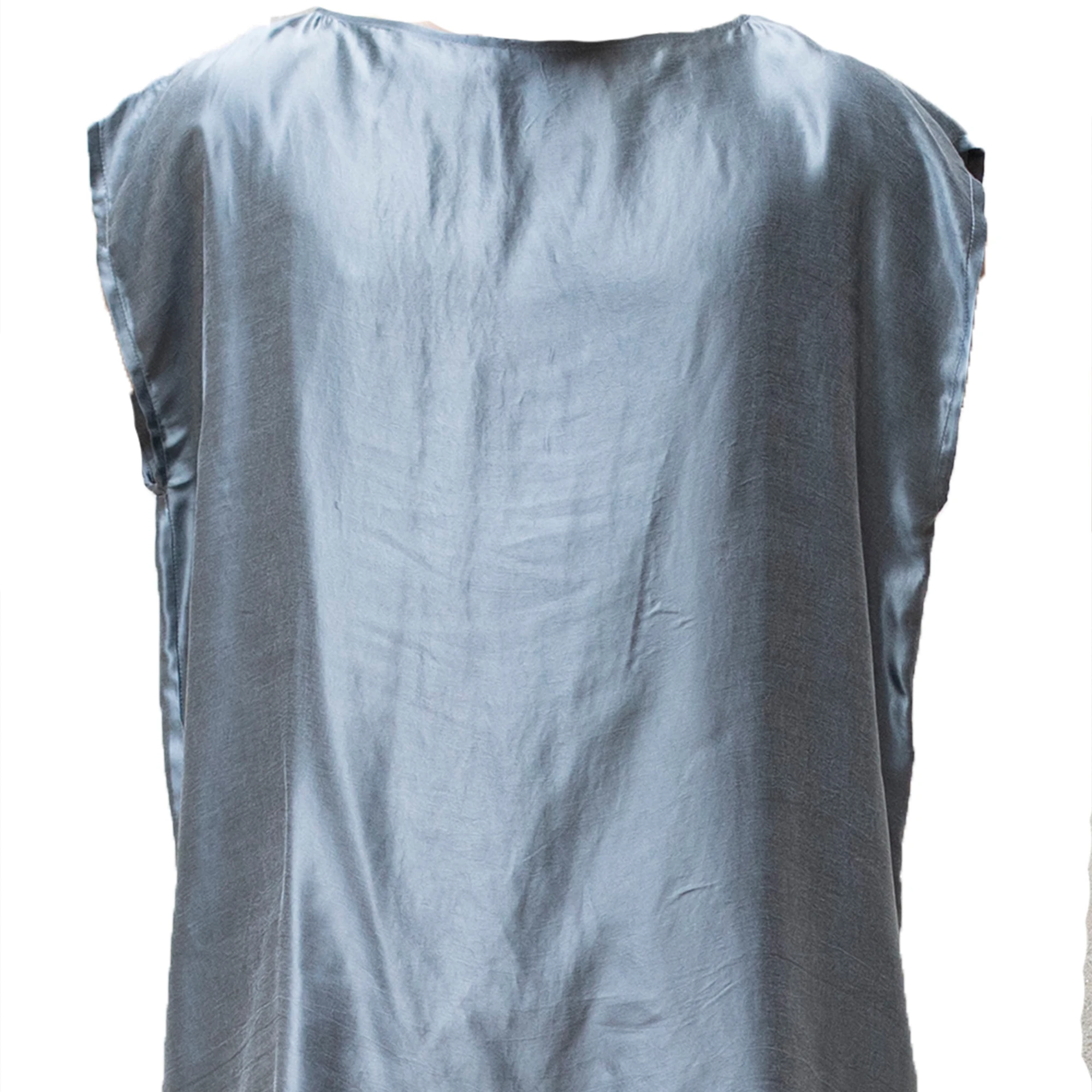 MADE IN ITALY SLEEVELESS BLOUSE 100% CUPRO MAN