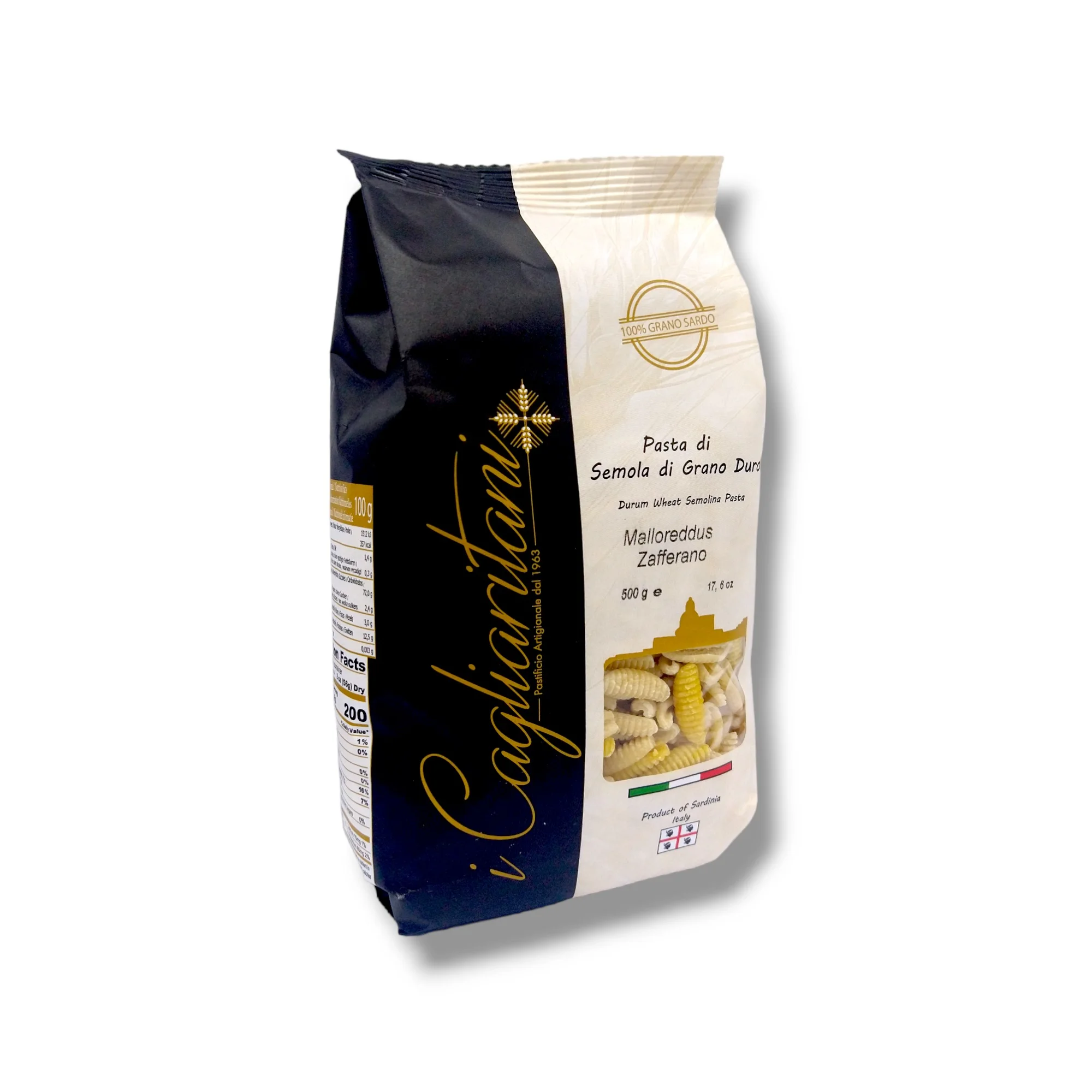 Best Selling Artisan Italian Pasta Malloreddus with Safran 500gx12pcs Ideal with Meat or in Soup bronze drawn