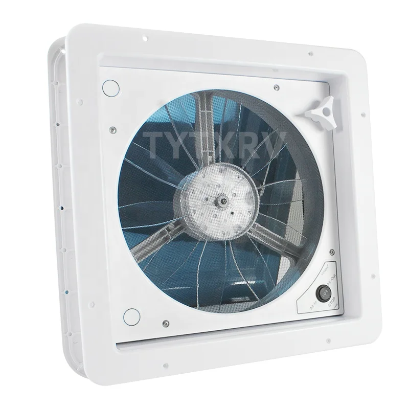 Вентилятор на крышу TYTXRV, 14 дюймов, 12 В, 340 мм, с ручным управлением