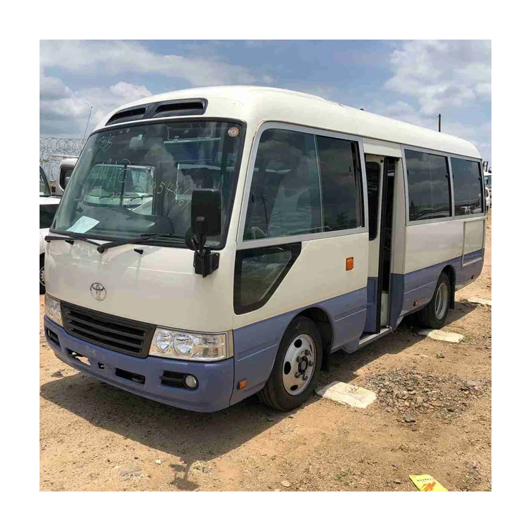 Оригинальный Подержанный мини-автобус Toyota Coaster для продажи 23 местный автобус пассажирский автомобиль Левостороннее управление каботажное судно