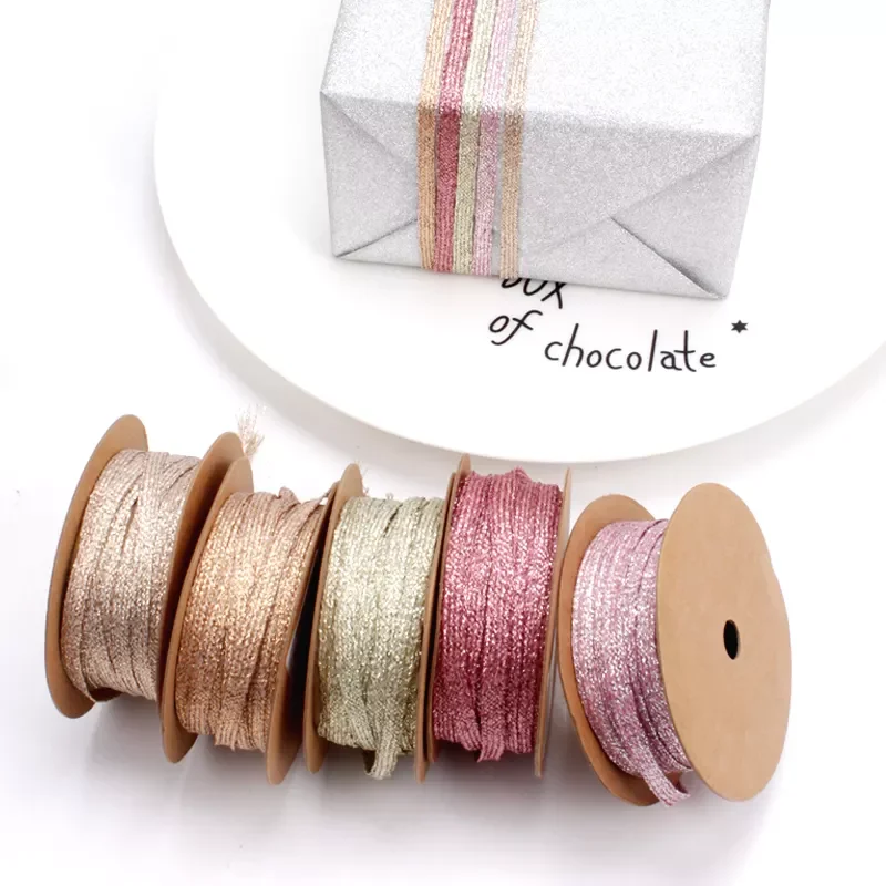 LaRibbons 8mm Korean Flash Cord Roll Multi Colors Gift Packaging Rope