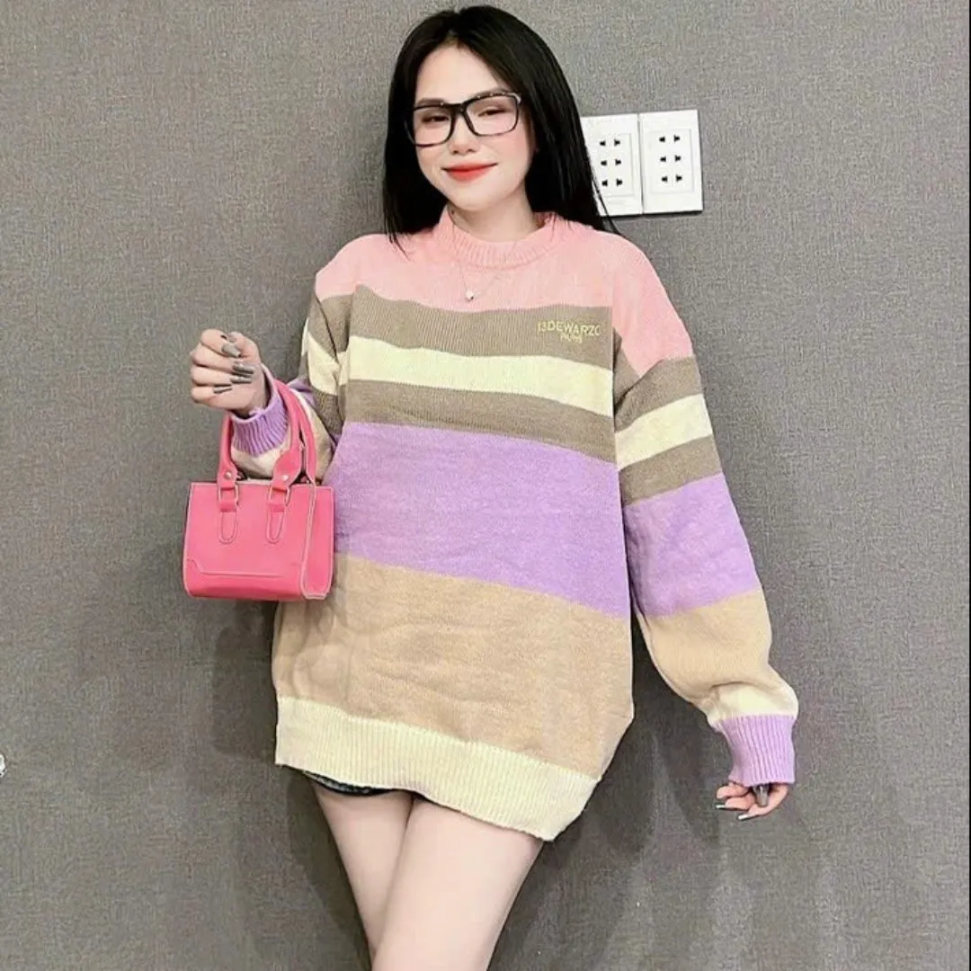 2023 Autumn New Arrivals Women Fashion Design Long Sleeve Pullover Knitted Cardigan Top