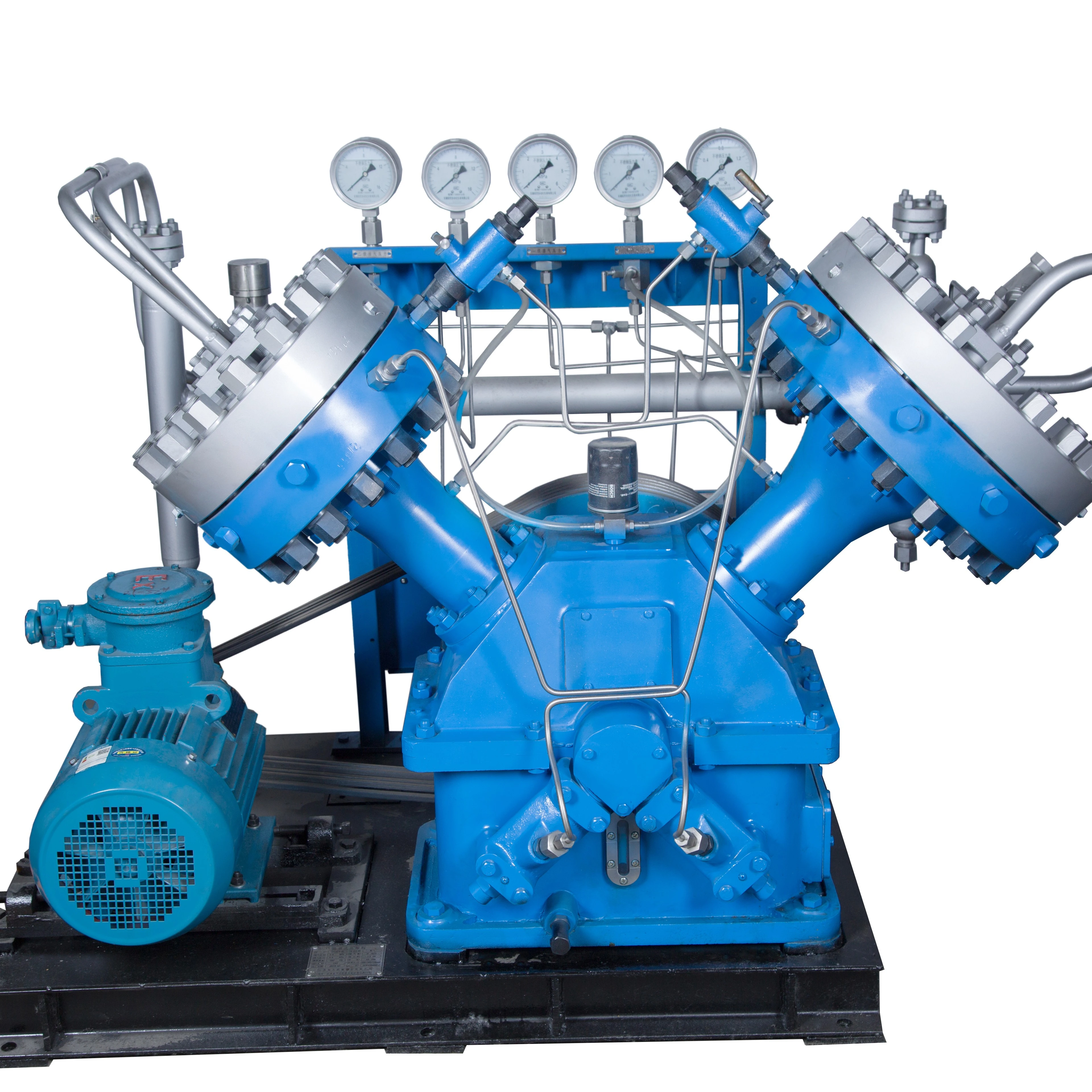 Hydrogen Content 99.999% Contamination Free Leak Free Design Diaphragm Compressor 200 Bar Gas Compressor