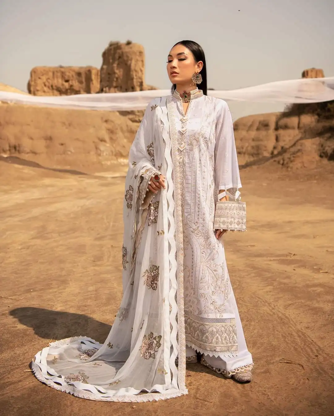 India & Pakistan Clothing saree panjabi ethnic hot selling 2022 model lawn suit very beautiful bright good looking lengha  134