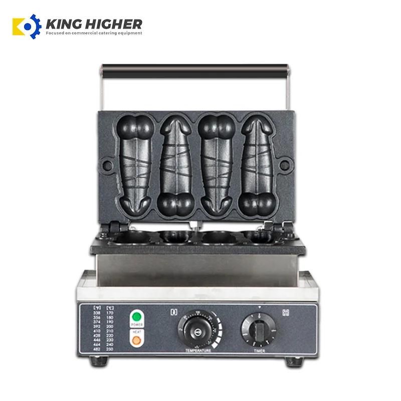 Custom Penis Shape Waffle Maker for Muffins & Fish Cakes Stainless Steel Non-Stick Baker Home Use Restaurant Design None-Stick