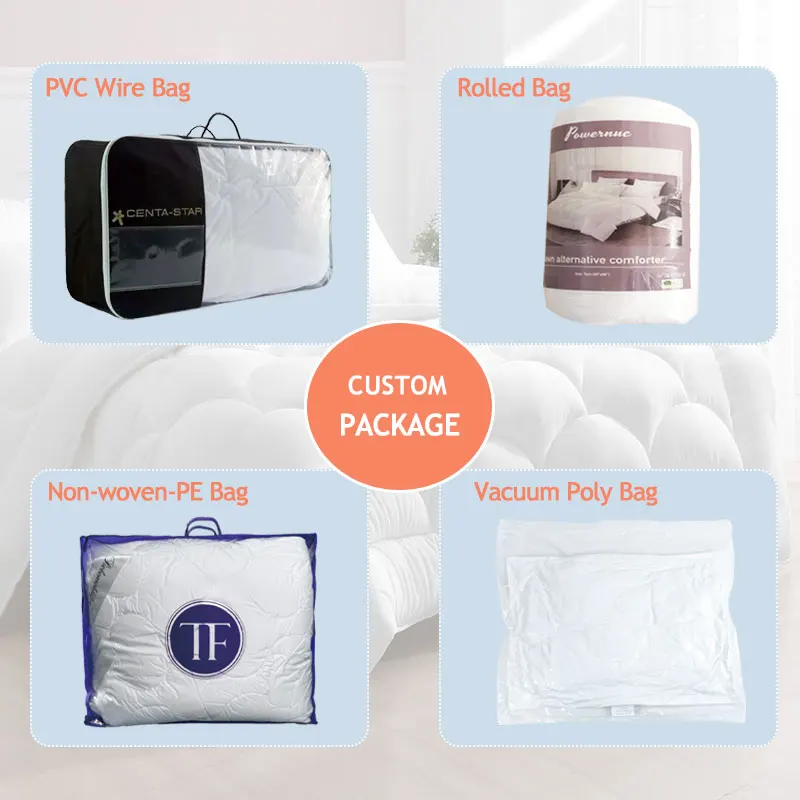 Wholesale custom print microfiber filling full size comforter duvet quilt for winter