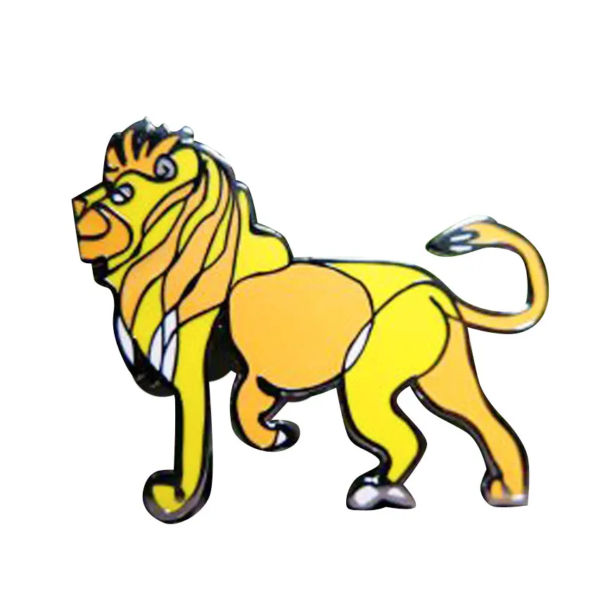 wholesale custom elephant metal enamel pin zoo animals