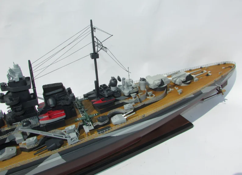 BISMARCK - WOODEN COMMERCIAL SHIP  MODEL HIGH QUALITY PRODUCT MADE IN VIETNAM