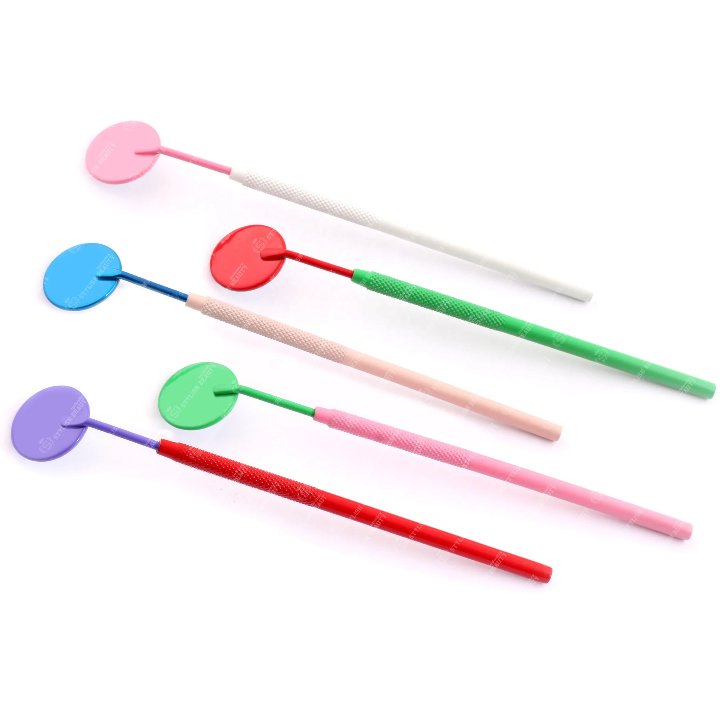 Eyelash Makeup Mirror Magnifying Beauty Long Handle Mirror Stainless Steel For Checking False Eyelashes Beauty Tools