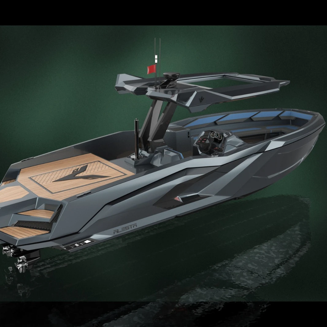 Alesta морской роскошный Раптор парацинговая лодка черный новый Стеклопластик развлечения CE Лучшее качество белый океан море озеро