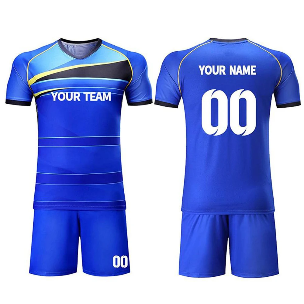 Wholesale Sports Soccer Uniform Custom sublimation Digital Printing Design Football Soccer Kit Soccer Uniform