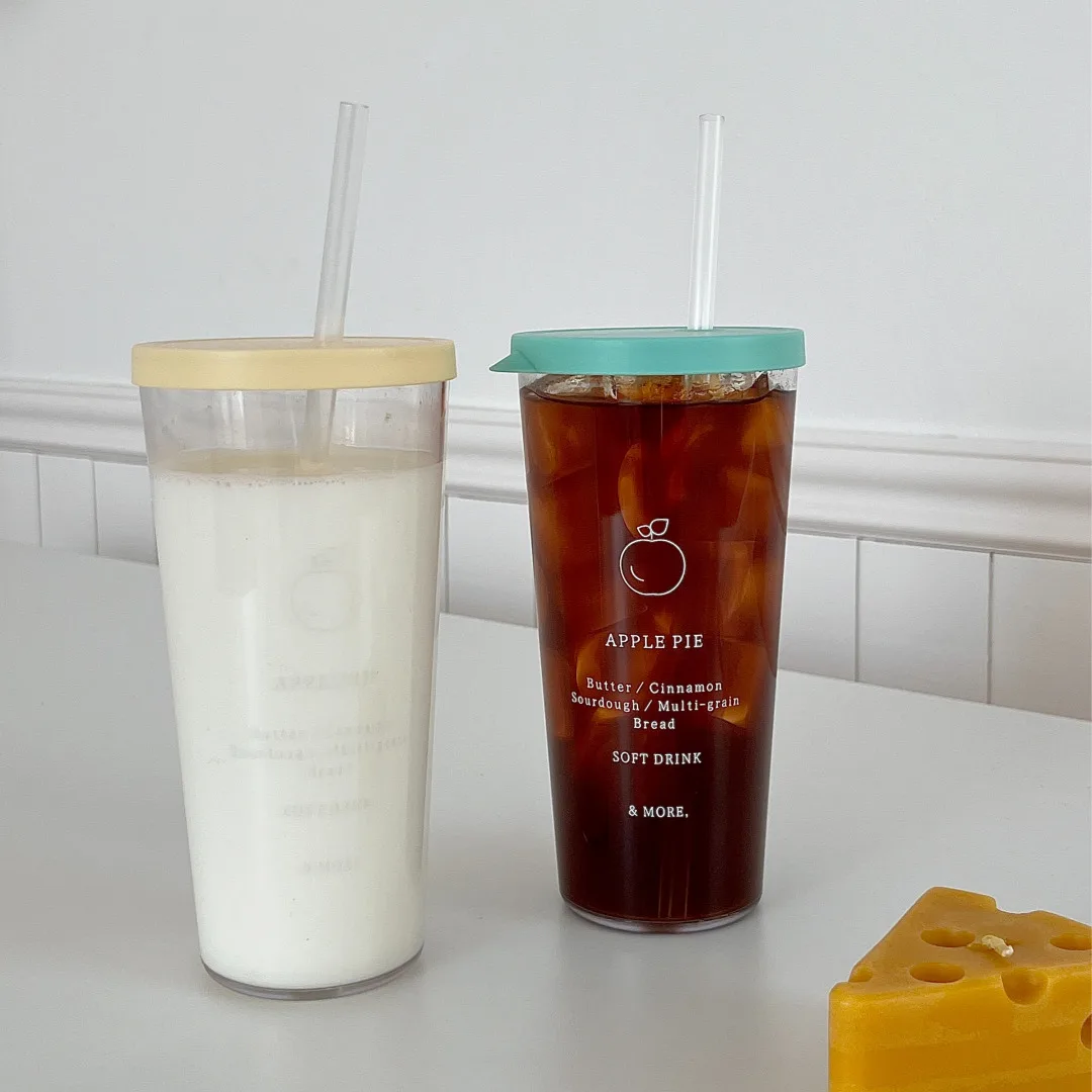 [Made in Korea] Basic Straw Tumbler 600ml - Reusable cup with straw and lid 4colors