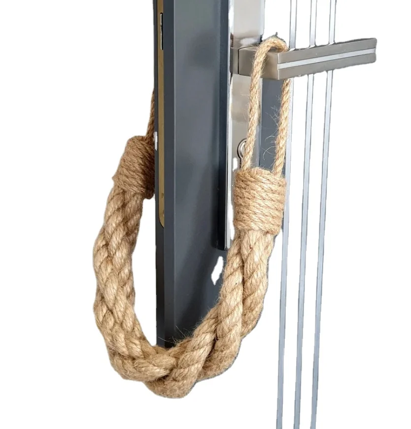 Door Animal Stopper - Industrial holdbacks Door Stop Thick Rope - Braided Chunky Jute Rope - Nautical Decor