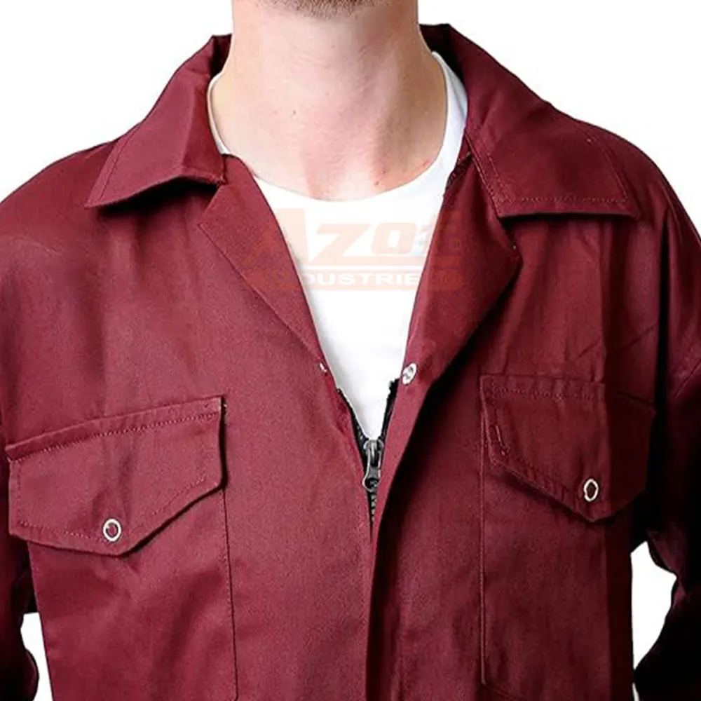 Factory Direct Cotton Fire Resistant Long Sleeve Workwear Work Clothes Work Uniform Whole Sale Rate Working Jumpsuit