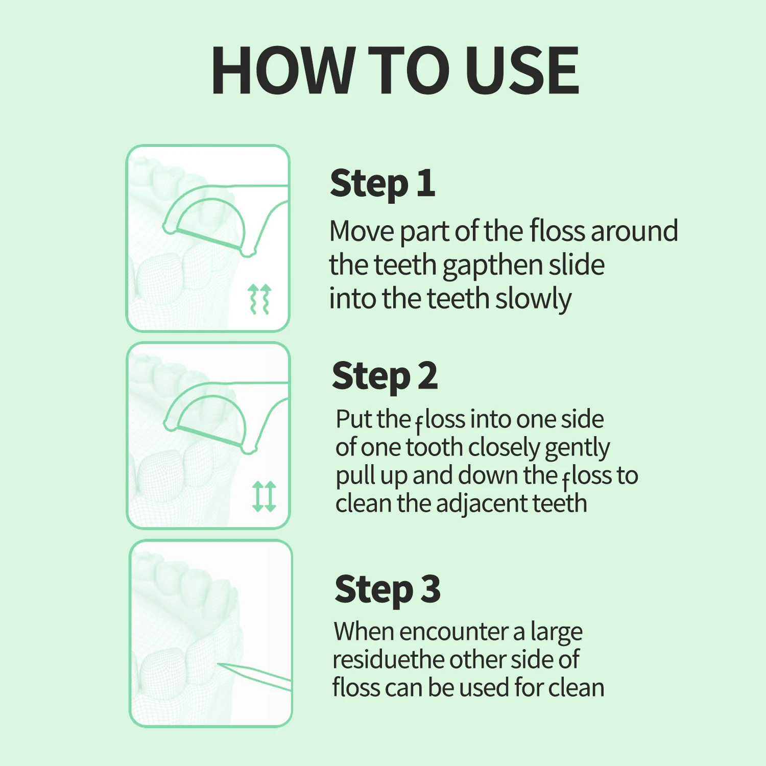 DYCROL 150 PCs dental floss toothpick pack of 3 boxes teeth cleaning teeth floss pick