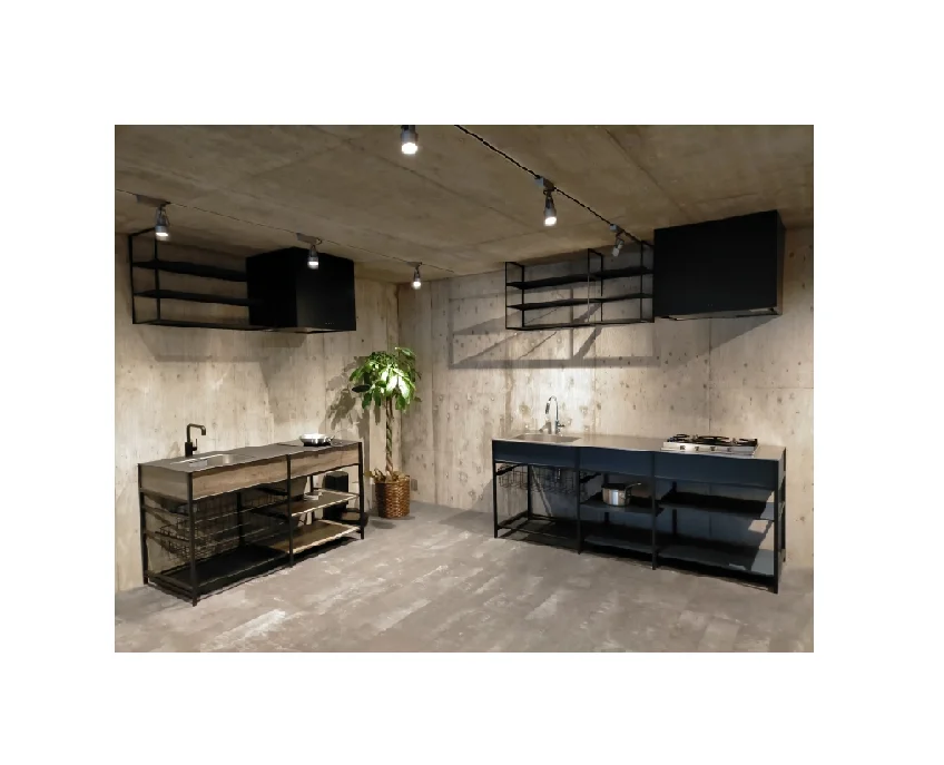 Modular Small Modern Outdoor Designs Stainless Steel Kitchen Cabinet