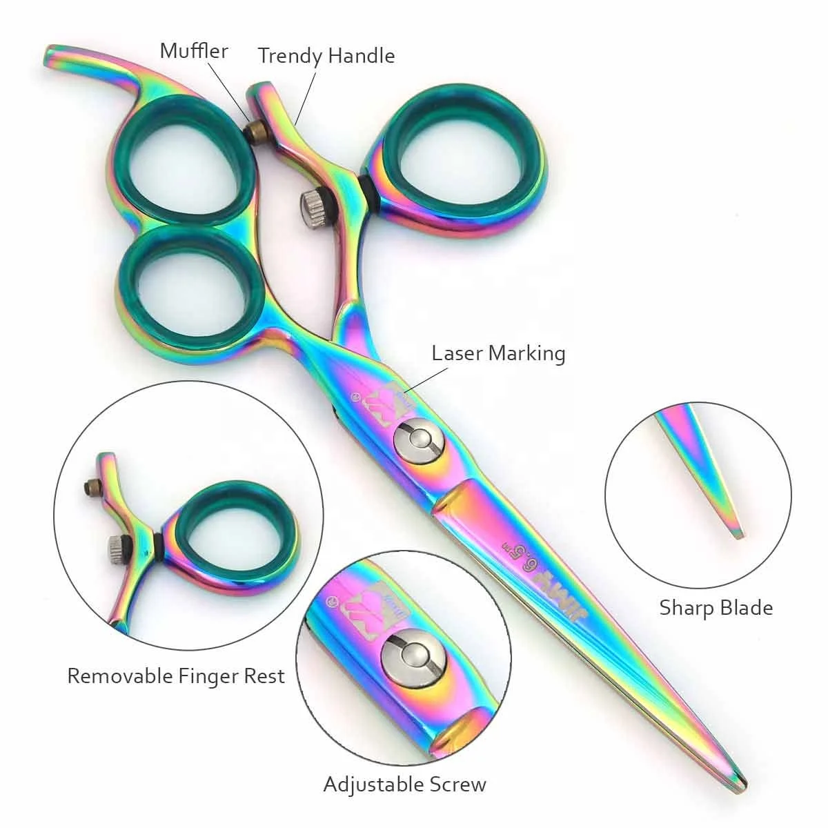Sus440c Hair Scissors Hair Cutting Scissors Salon Scissors Barber Shears Professional CTS 70 7 0 Inch Japan Japanese Edge HRC