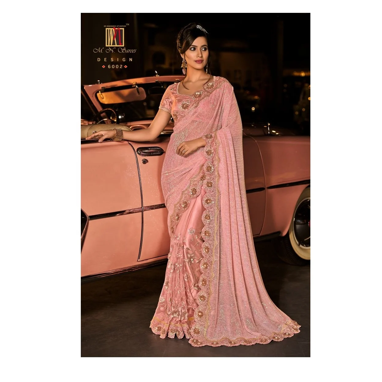 Indian Style Designer Ruffle Sarees for Ladies Wear with at Best Wholesale Price from India