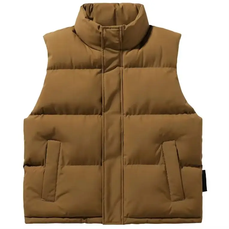 Direct factory made top quality unisex  sleeve less winter jacket customized puffer quilted jackets for men and women