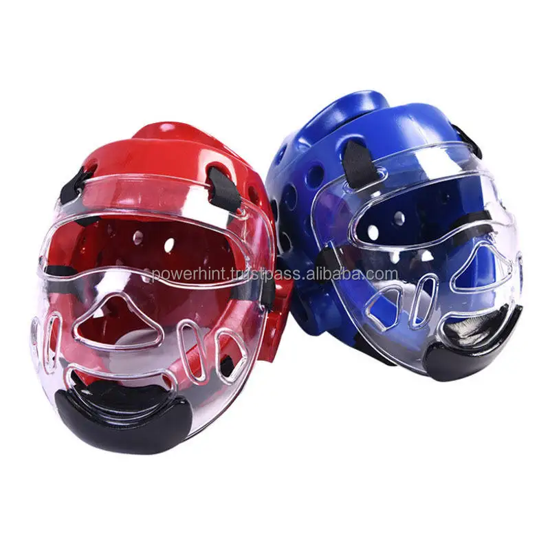 Custom Logo Full Face Taekwondo Head Guard Fighting Training Headgear In Best Price Taekwondo Helmet