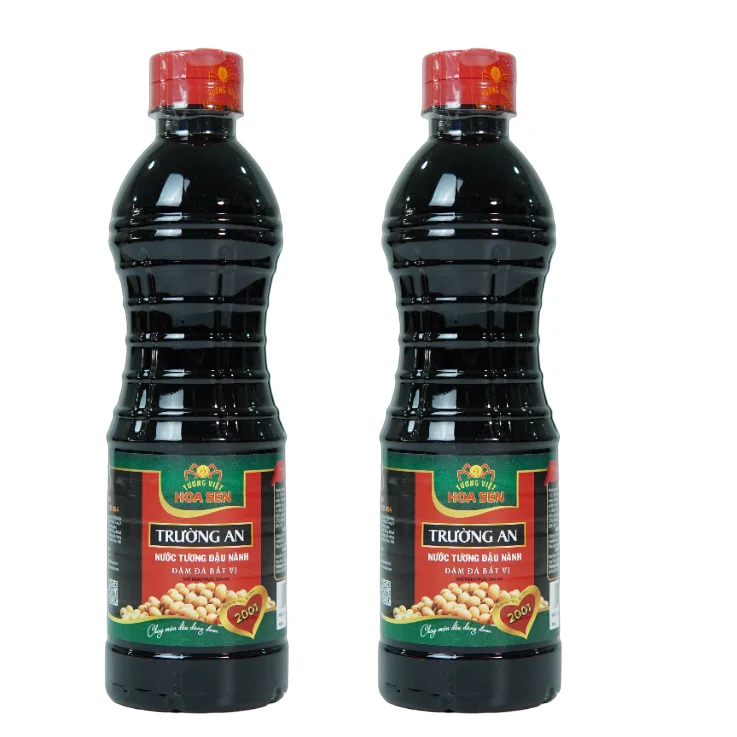 Light Soy Sauce Seasonings 90% Purity Brix Manufacturer OEM Bulk Carton Packing Soy Sauce 500ml Vietnam