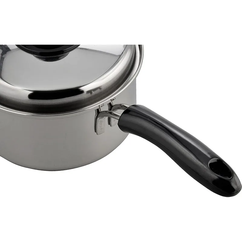 Wholesale Cookware Stainless Steel Cooking Pots and Pans 14-20cm Milk Pot Sauce Pan with Metal Lid