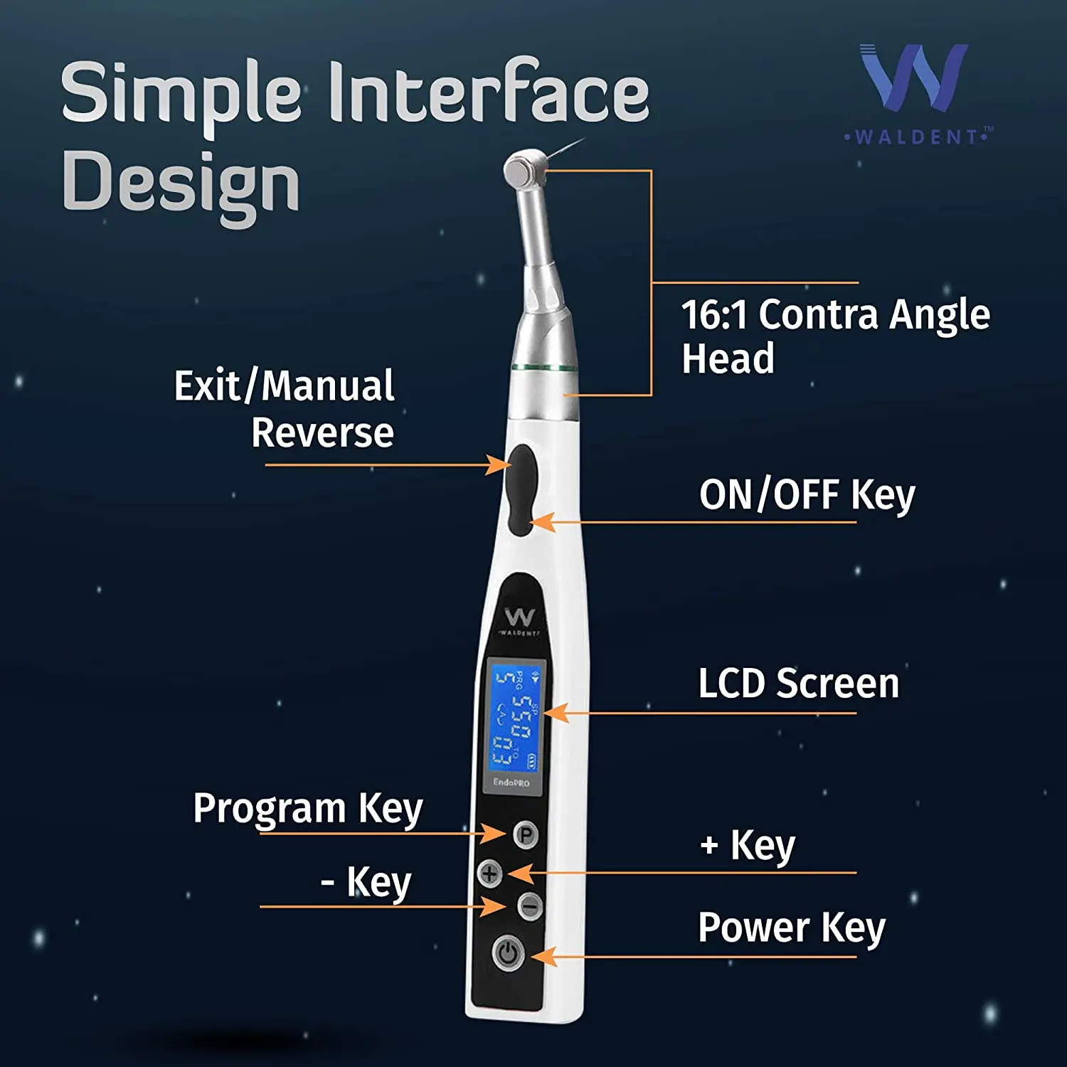Mars International Manufacture of Dental Equipment Waldent Endo Pro LED Cordless Endo motor Free International Shipping...