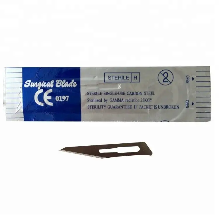High Quality Surgical Scalpel Blade Disposable Surgical Blades Carbon Steel Clinical Medical Surgical Blades for Hospital