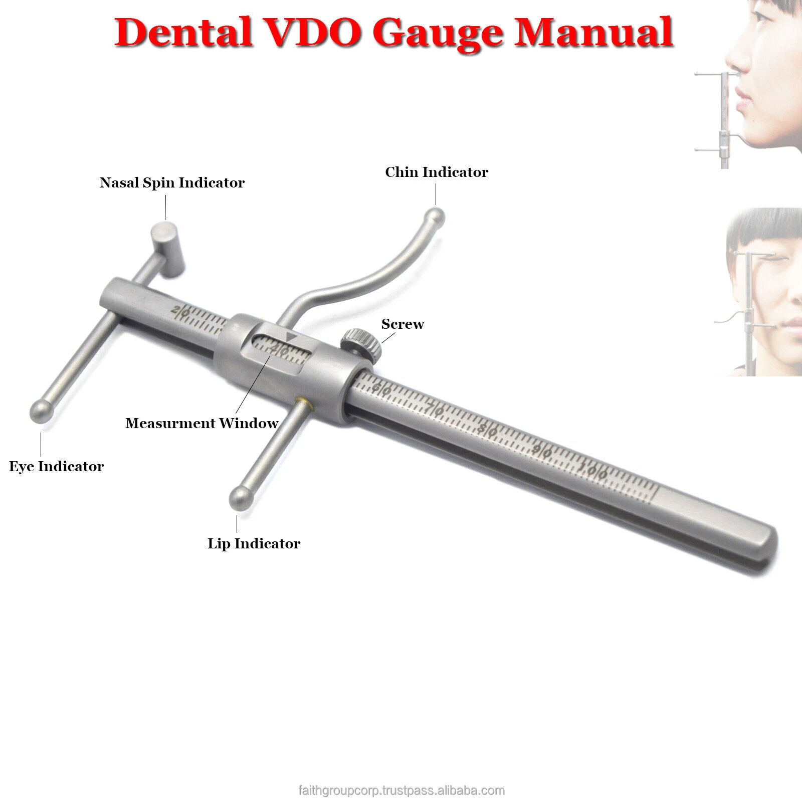 Dental VDO Gauge Ruler Premium Grade Venus Gauge High-quality Stainless Steel
