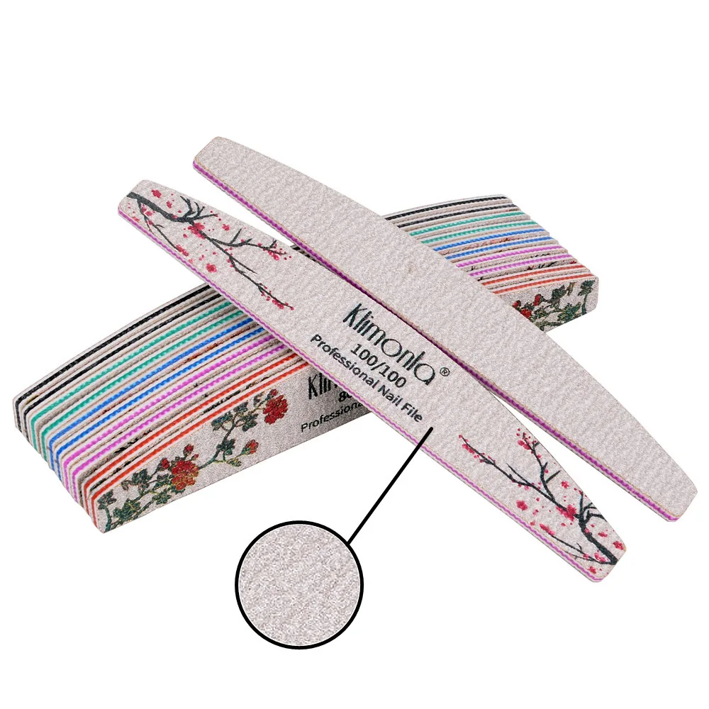 Free Samples Nail File 80/80  Custom Logo Professional Drill Machine Printed 100 150 180 240 Nail File