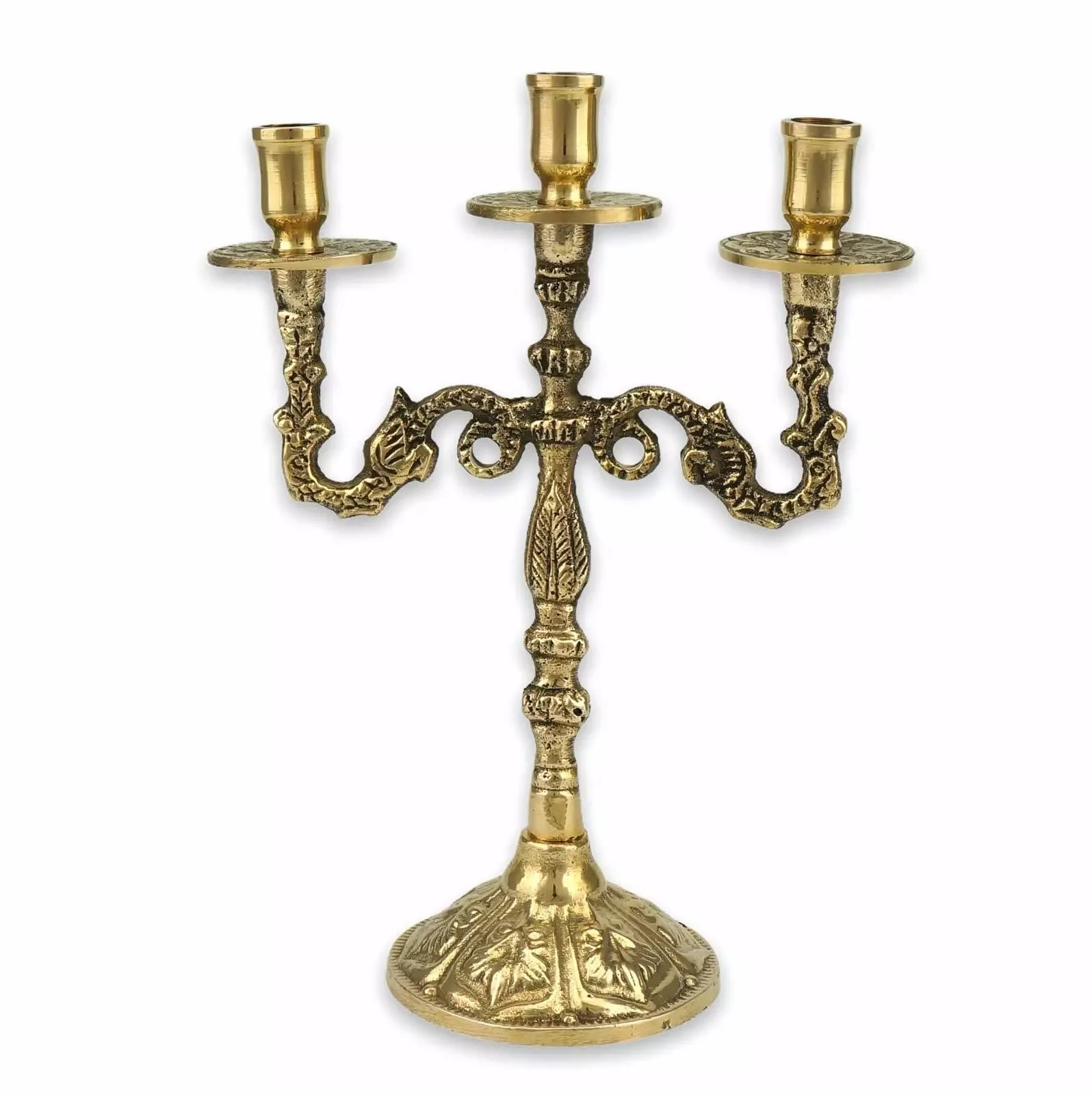 Современный Дизайн Латунный Подсвечник Ручной Работы Свеча Menorah для дома или церкви