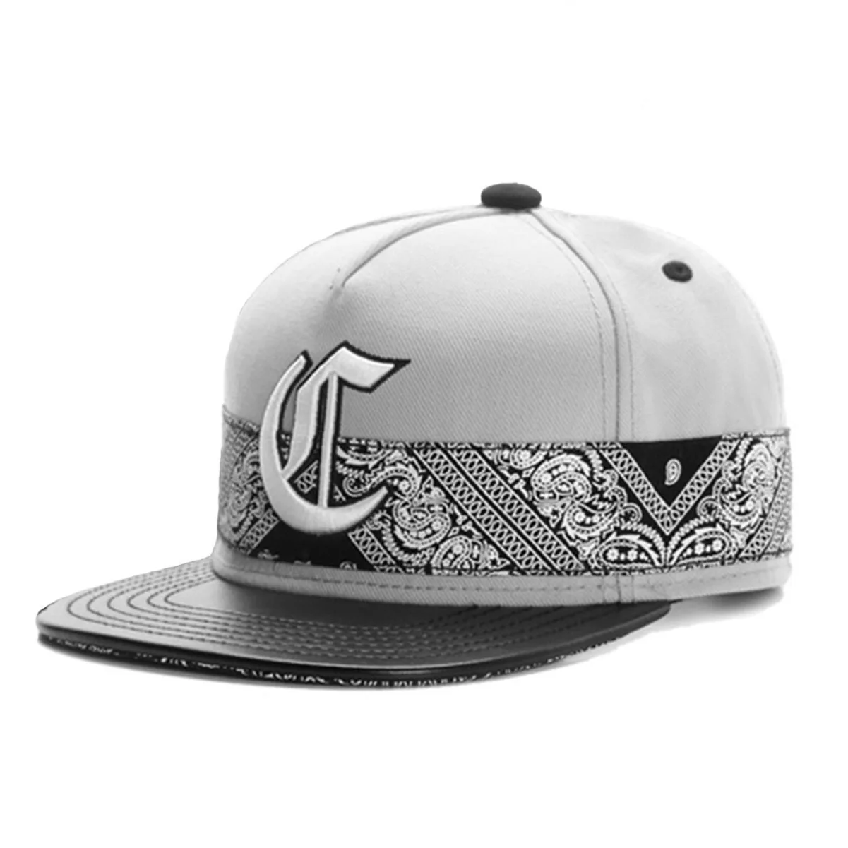 Wholesale Premium Custom 5-Panel Cotton Flat Brim Snapback Baseball Hat Laser Cut Dot Pattern Curved & Waterproof Fabric
