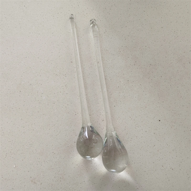 Clear drop water glass bubble inside