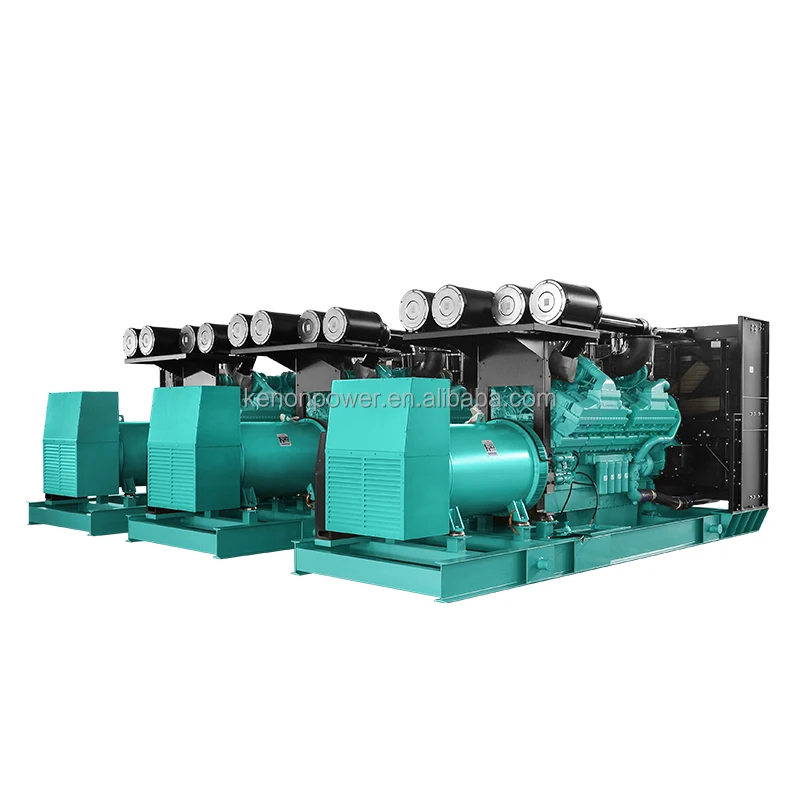 2000KVA мощность кВт с двигателем Cummins QSK60-G4 бесшумный контейнерного типа дизель-генератор цена