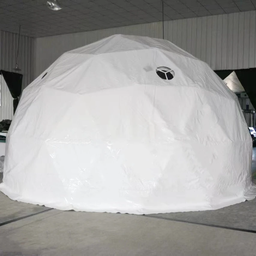 Outdoor Windproof Custom Igloo Tent Geodesic Dome Kit Houses With Bathroom