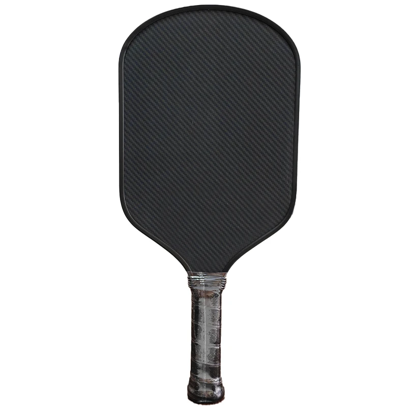 Custom Logo Design Raw Carbon Fiber Thermoformed Usapa 100% Dupont Black Kevlar Pickleball Paddle