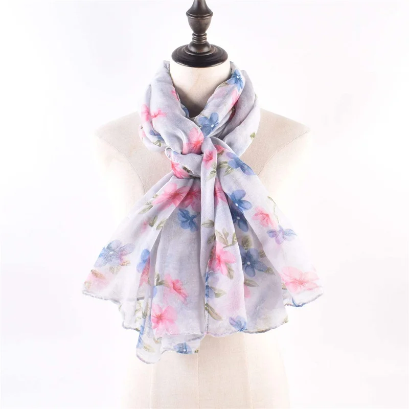 wholesale printed pashmina muslim abaya silk hijab tudung sange en mousseline de soie for women