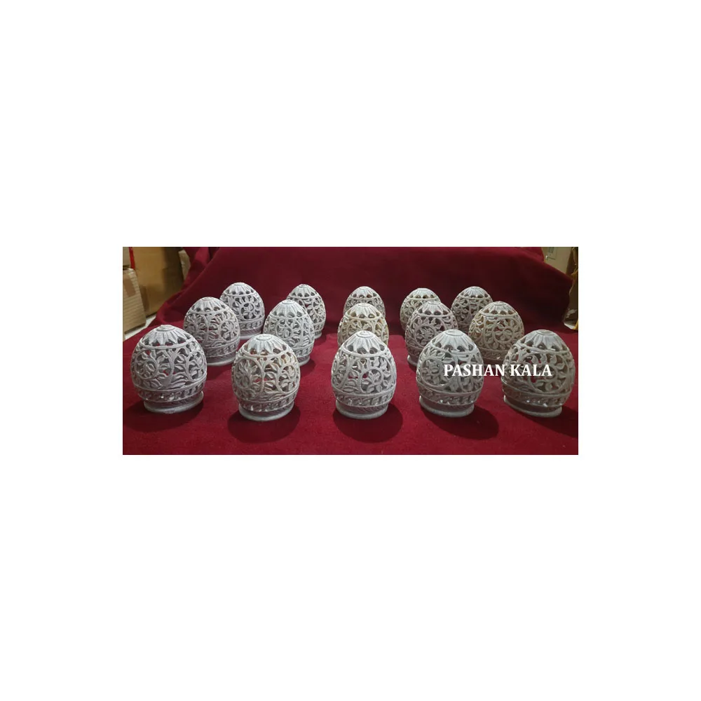 Natural Soapstone Carving Candle Stand Beautiful And Attractive Design Tea Light Candle Stand Holder For Business Gift Purpose