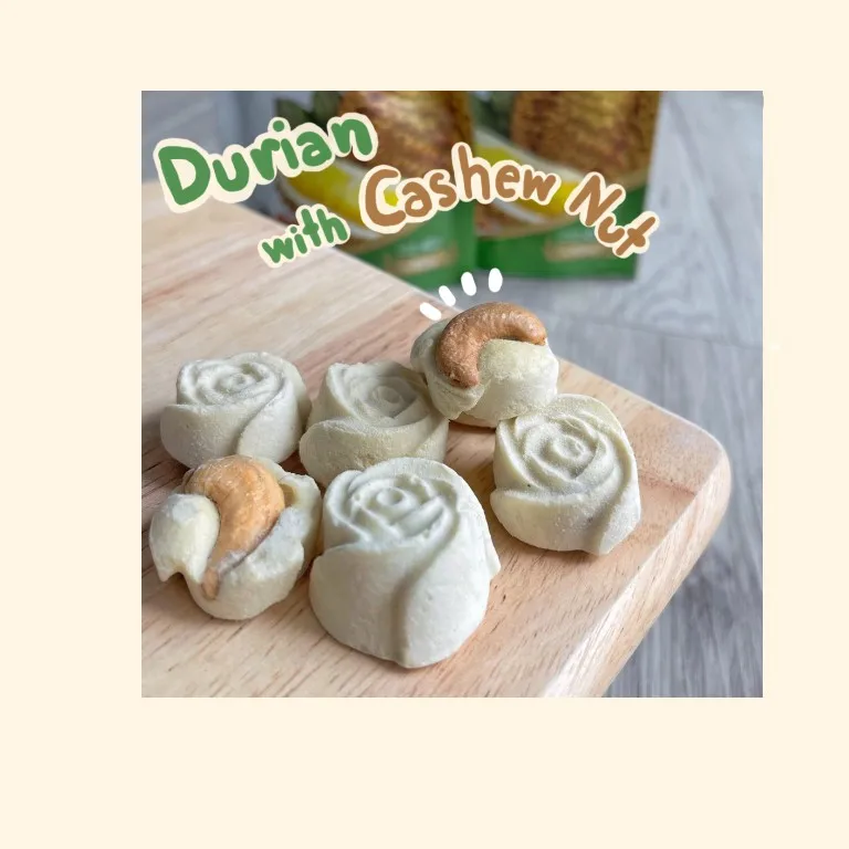 Freeze Dried Durian with Cashew Nut Snack Healthy Food Crispy and Delicious Vegan food Premium Grade from Thailand