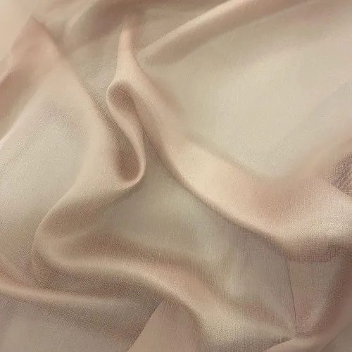 High quality pleated fabric bright-faced Organza fabric with unique texture dress fabric party dress from indian manufacturer