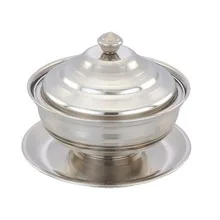 Classic Dates Bowl for Home Hotel Restaurant Dry Fruit Candy chocolate unique Bowl Dinnerware nickel Brass dates Bowl for Ramada