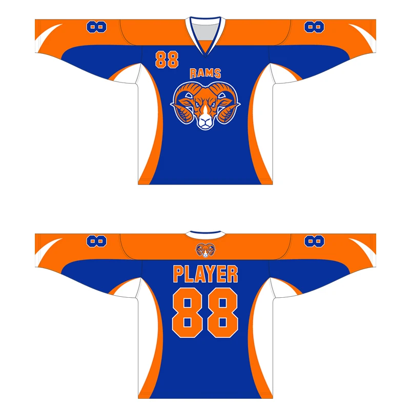 2023 new style polyester high quality new style custom sublimation team ice hockey jersey