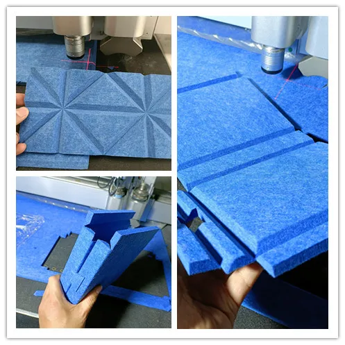 China factory polyester fiber board cutting and slotting machine
