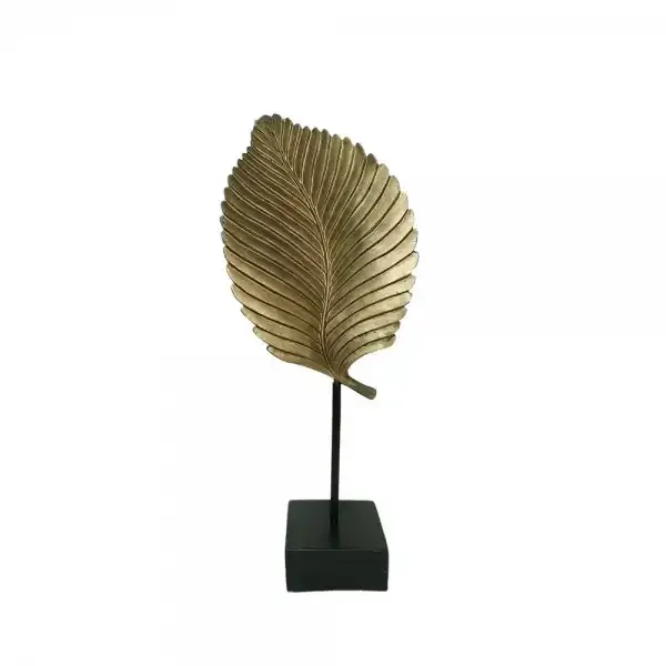 High on Demand Easy To Clean Cast Aluminium Leaf Design Sculpture Tabletop Items for Home and Office use Available at Best Price