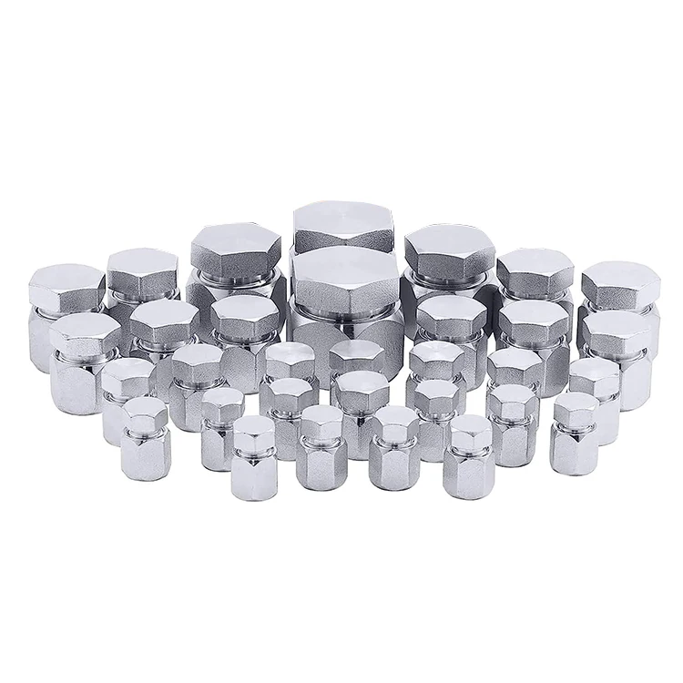 Factory Wholesale Hydraulic 37 Degree JIC Cap and Plug Adapter Fitting With Dash Sizes -04 -06 -08 -10 -12 -16