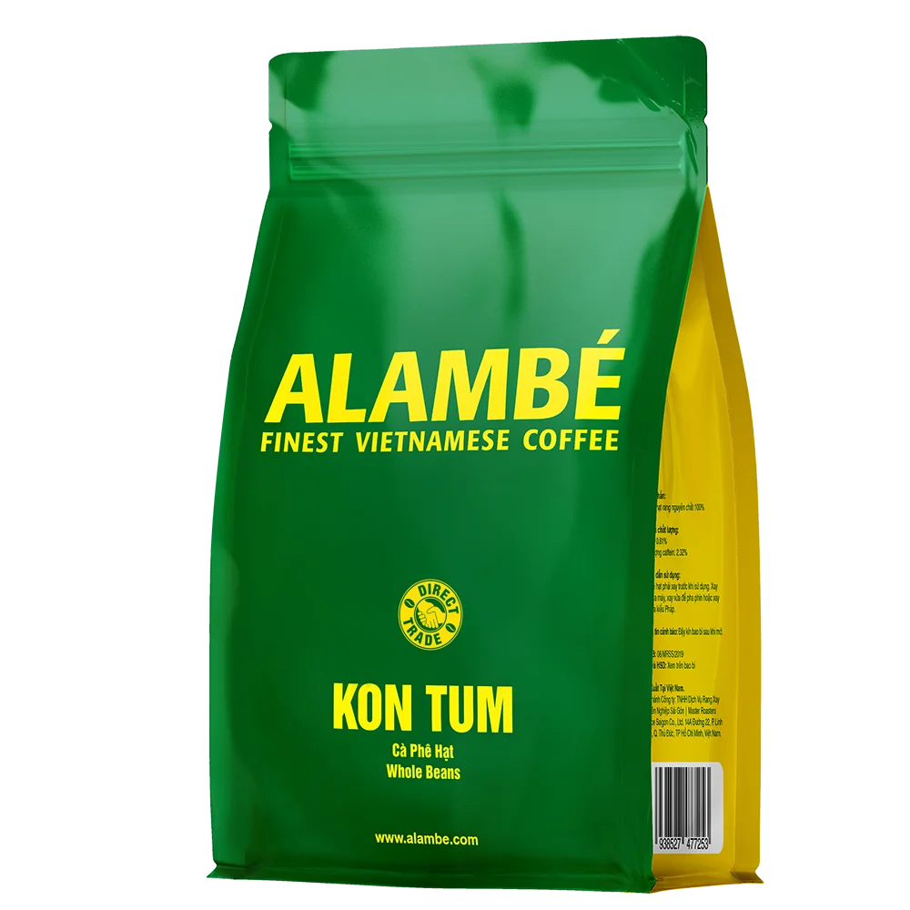 Light Roast Caffeinated Type Alambe Kon Tum Whole Beans Coffee 230g Premium Grade Origin From Vietnam kafei