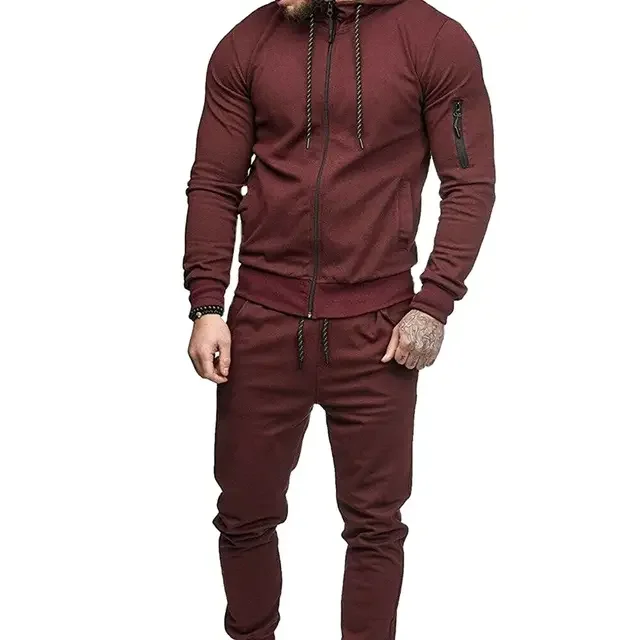 Men Slim Fit Tracksuit /Men Sweatsuit Custom Made Jogging Suit For Men Sports Tracksuit