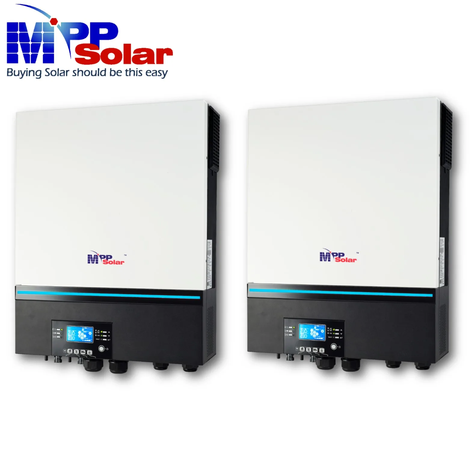 PIP11KW MAX*2  22kw 48v 230v MPP solar inverter WiFi  High PV input 500V 4 MPPT trackers pure sine wave off grid 2 pcs parallel