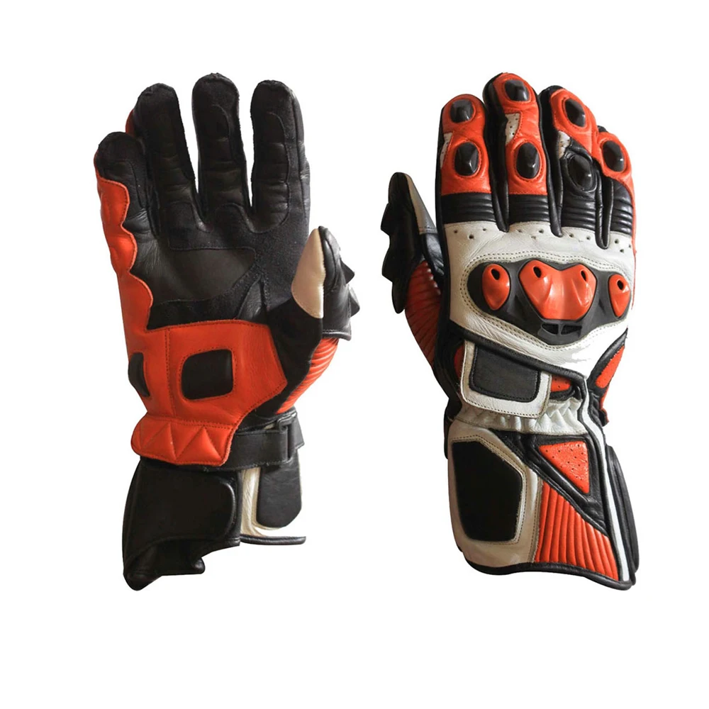 Motorbike Riding Protection Racing Gloves High Quality Leather Motorbike Gloves For Outdoor Racing Sports Gloves